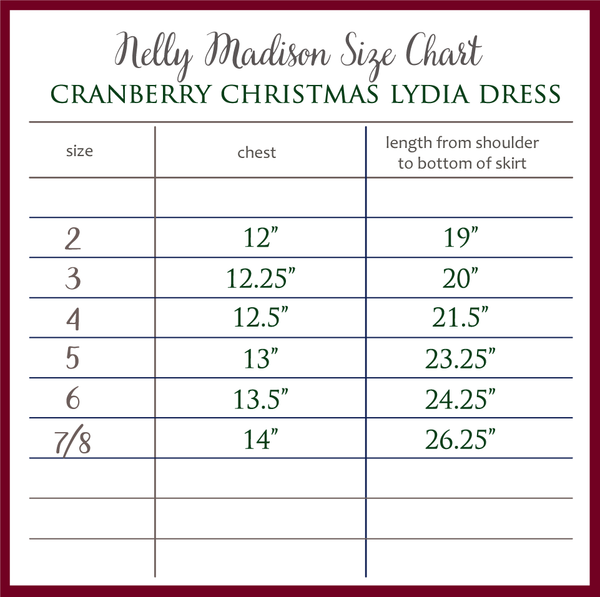 Cranberry Christmas Lydia