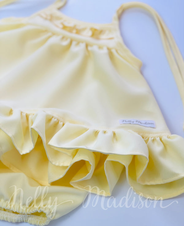 Baby Light Yellow Christina Tunic & Dollies Set