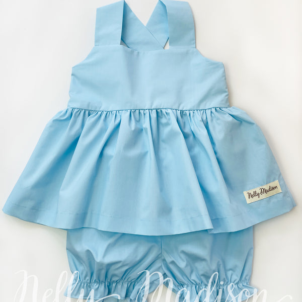 Baby Blue Bridget + Bloomie Set