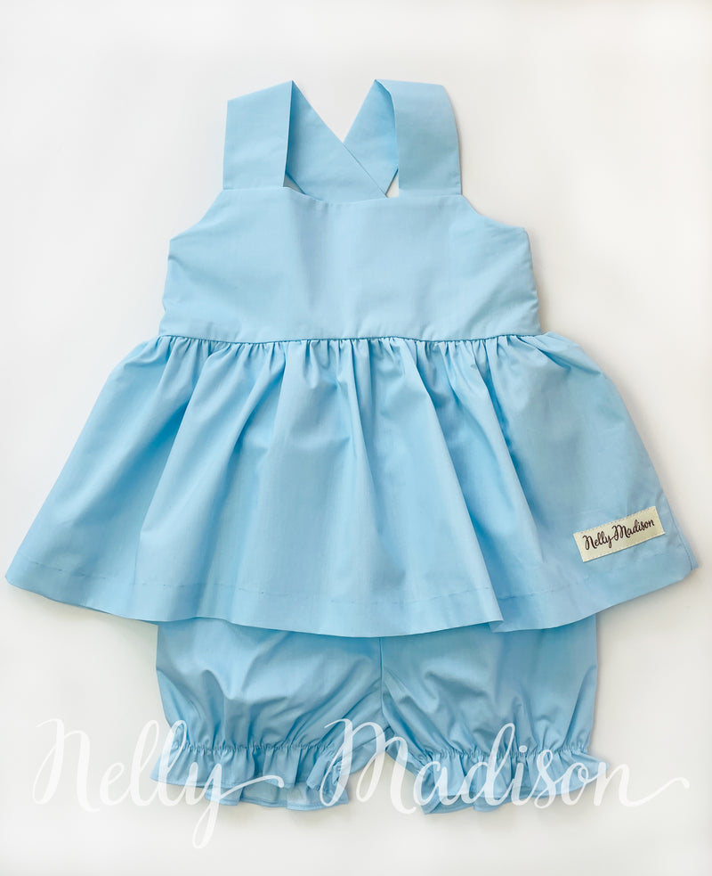 Baby Blue Bridget + Bloomie Set