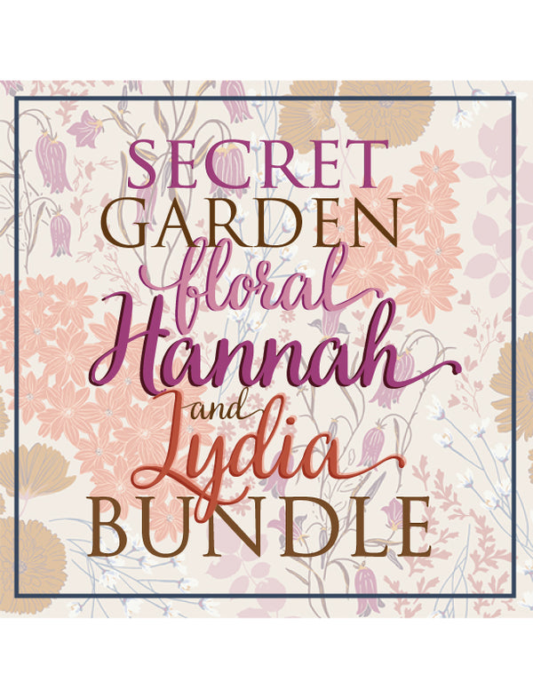 Secret Garden Floral Hannah & Lydia Dress + Dollies Sets Bundle