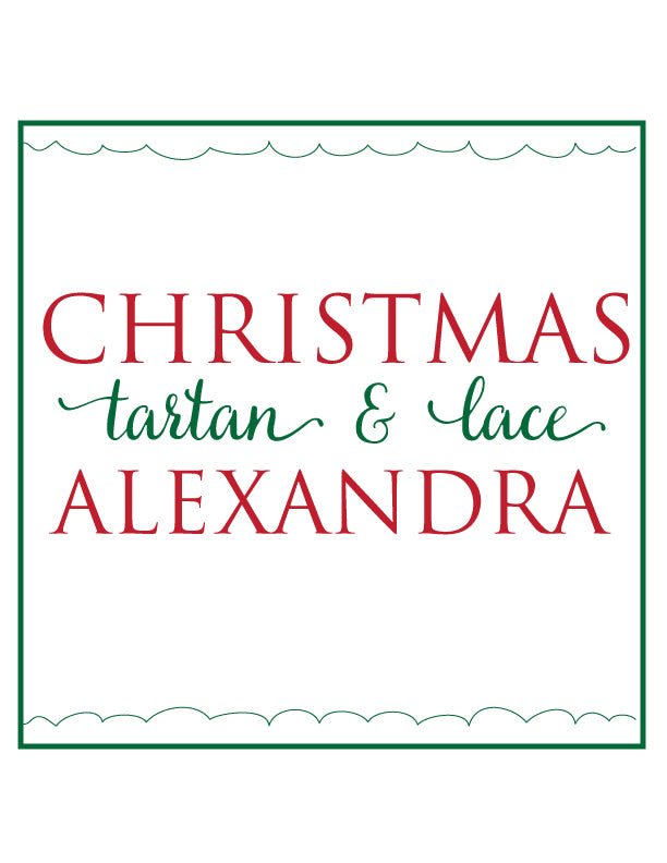 Classic Christmas Tartan Alexandra Dress