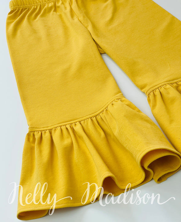 Golden Yellow Knit Millie Pant