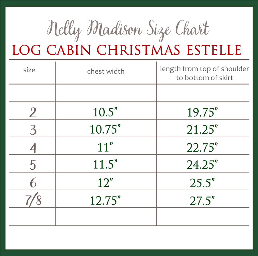 nelly madison christmas dress Log Cabin Christmas Estelle