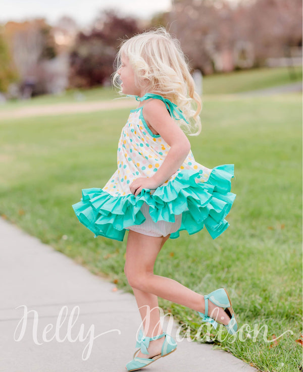Springtime Polka Blue Hannah
