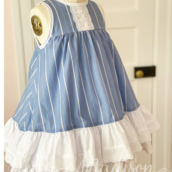 well dressed wolf blue cameron Chambray & Eyelet Lydia Dress – Nelly Madison Print:Tribal Ogee SHEIN BAE Women's Solid Tea Length / Midi