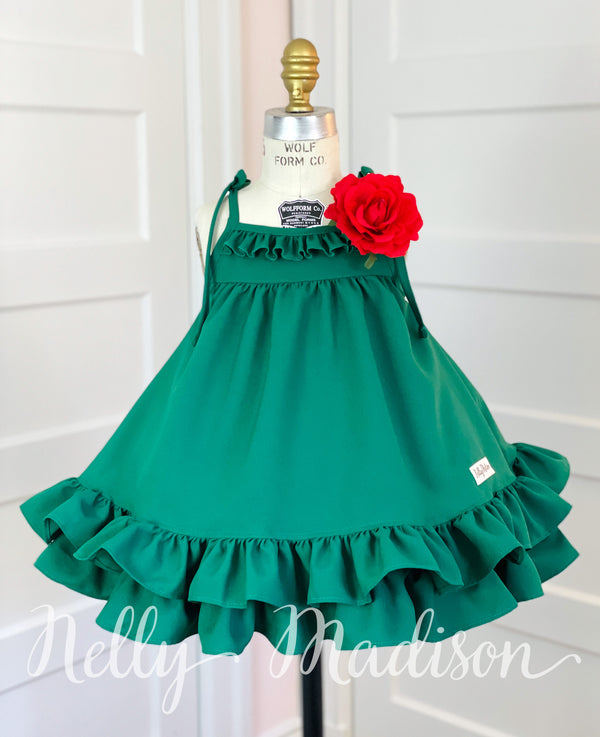 Elegant Emerald Hannah Dress