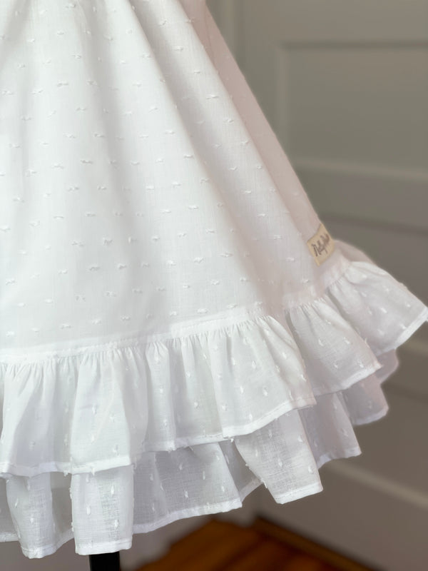 White Swiss Dot Lydia Dress